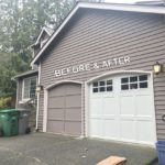 Garage door installation project